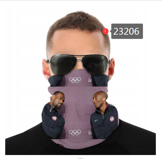 NBA 2021 Los Angeles Lakers #24 kobe bryant 23206 Dust mask with filter->nba dust mask->Sports Accessory